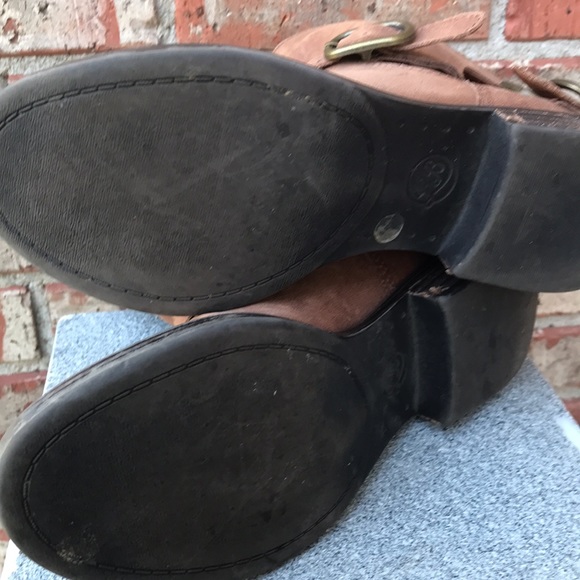 🚨B2G1 LUCKY BRAND Brown Tan Leather Ankle Boots - Picture 11 of 11